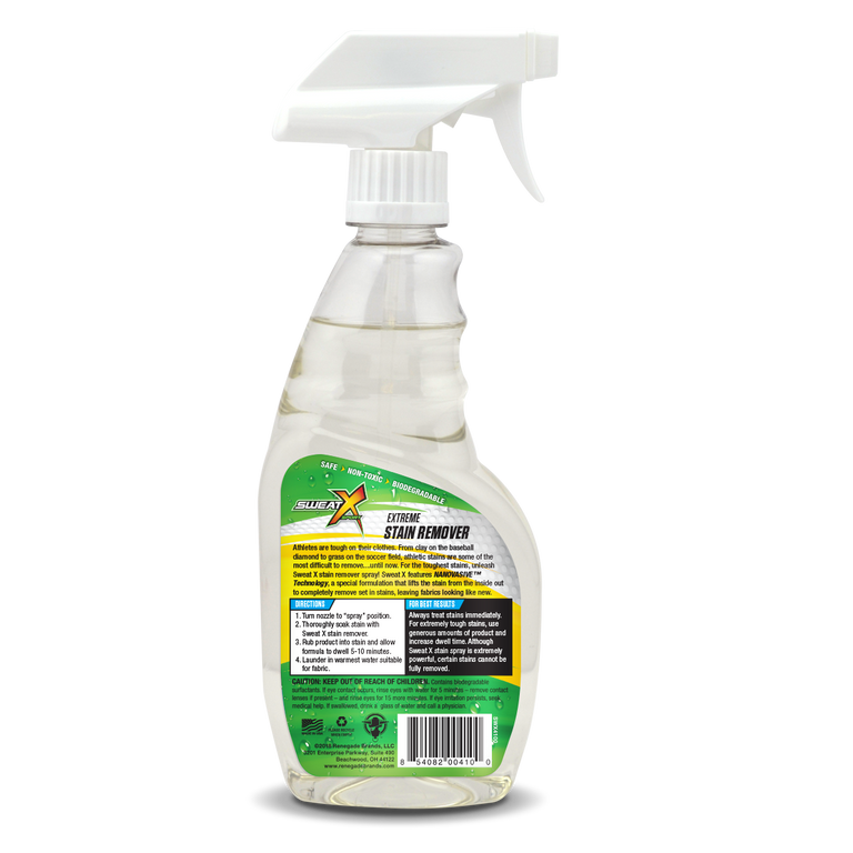 Tackle The Toughest Stains Sweat X Extreme Stain Remover Spray 16 oz SweatXSport
