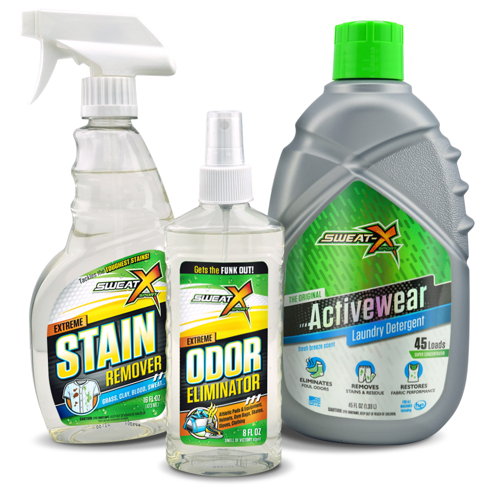 Swet X Sweat X Value Bundle | Detergent, Odor Eliminator and Stain Spray ...