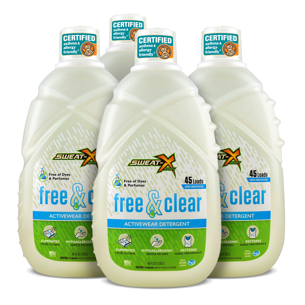 Sweat X Sport Free and Clear Laundry Detergent - 4 Pack