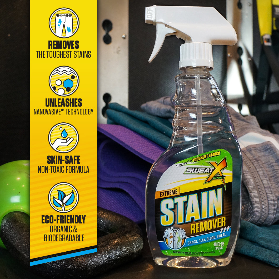 Tackle The Toughest Stains | Sweat X Extreme Stain Remover Spray