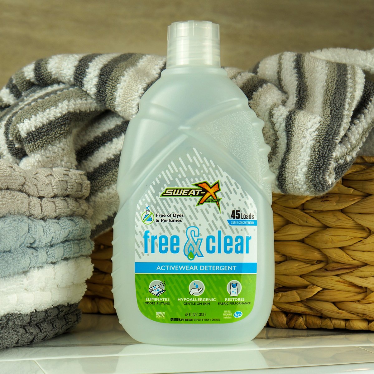 Sweat X Sport Free and Clear Laundry Detergent 2 Pack